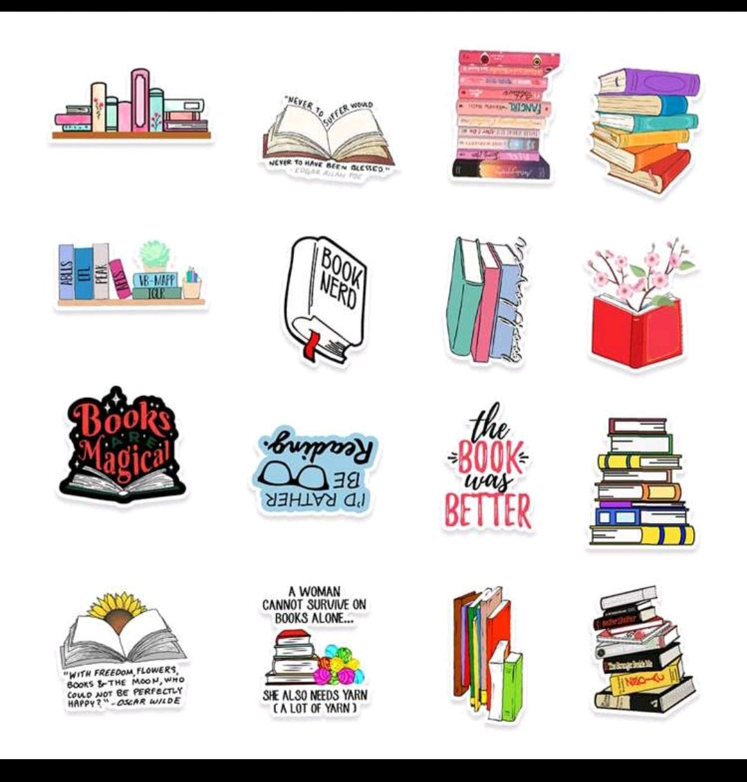 Bookish Journaling Stickers