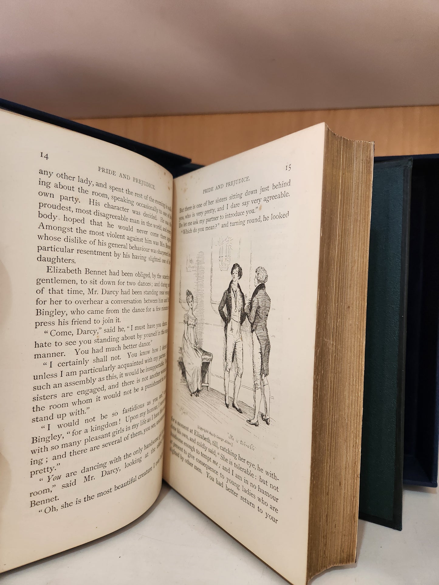 Jane Austen – Pride and Prejudice (1894) – George Allen “Peacock Edition” – Illustrated by Hugh Thomson – First Edition