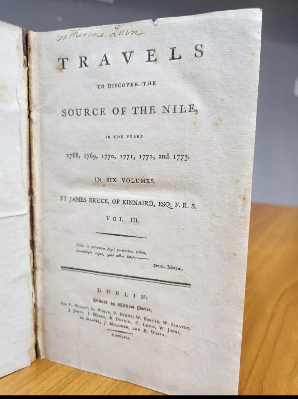 Travels to Discover the Source of the Nile, In the Years 1768, 1769, 1770, 1771, 1772, and 1773