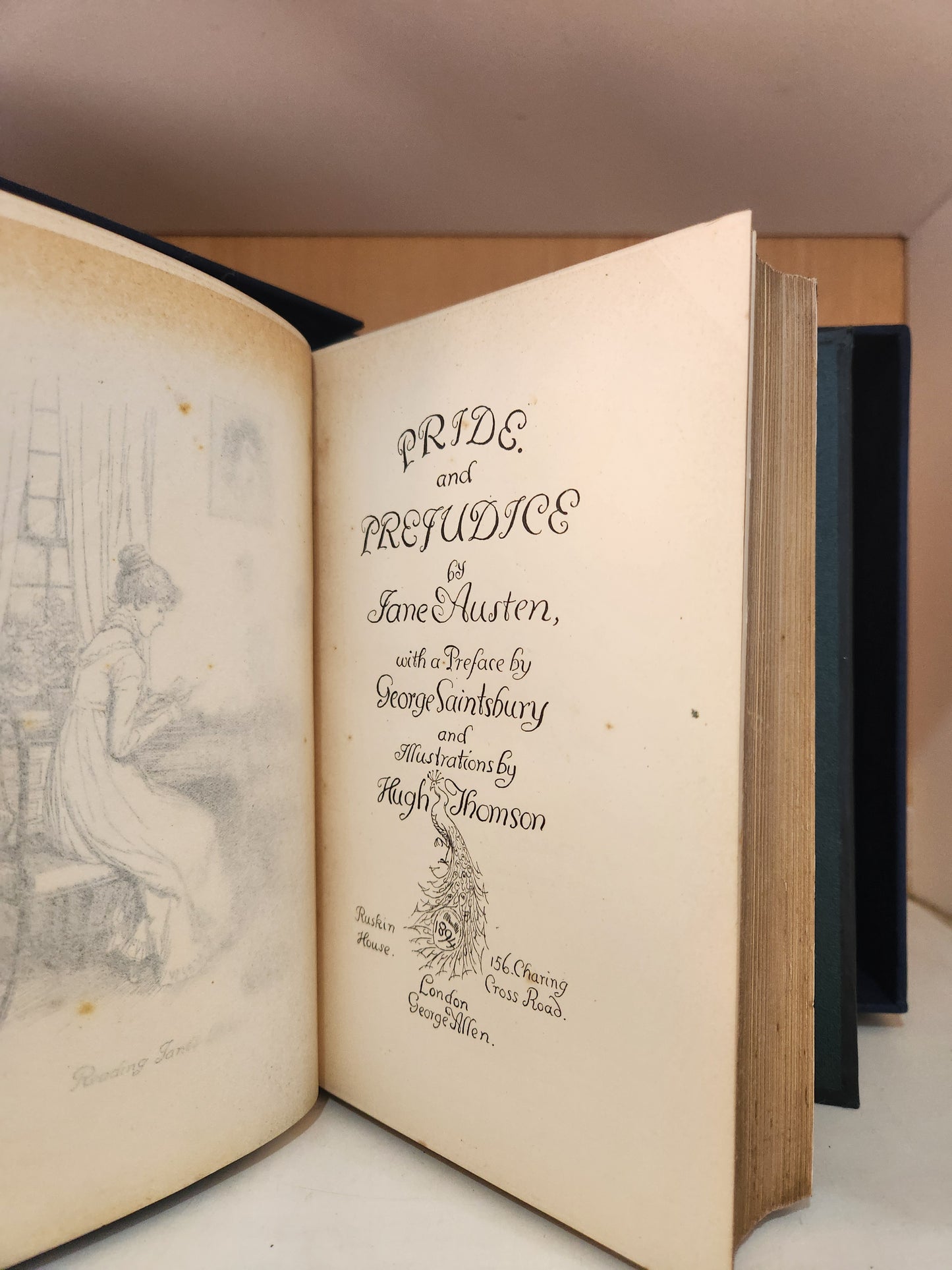 Jane Austen – Pride and Prejudice (1894) – George Allen “Peacock Edition” – Illustrated by Hugh Thomson – First Edition