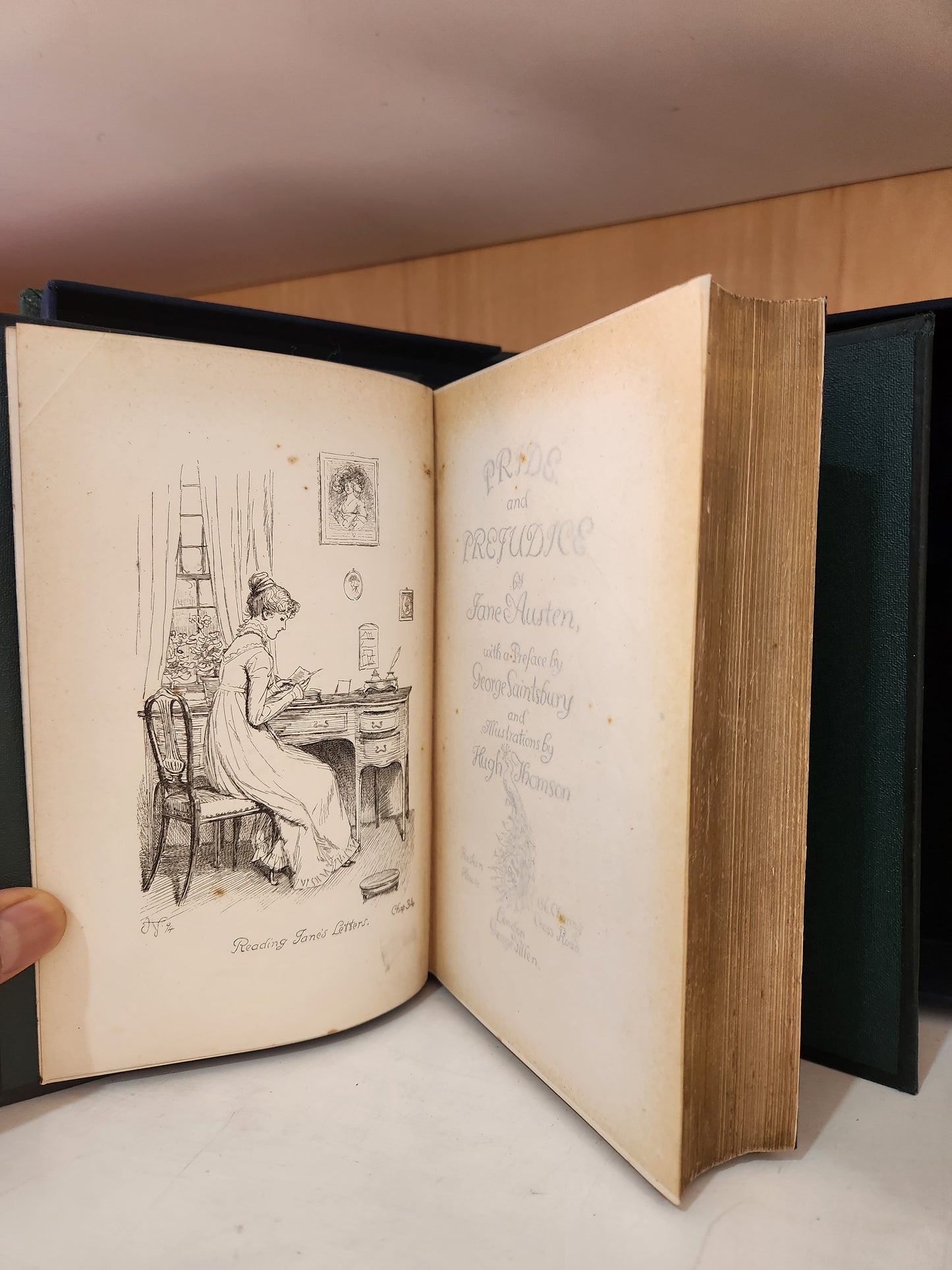 Jane Austen – Pride and Prejudice (1894) – George Allen “Peacock Edition” – Illustrated by Hugh Thomson – First Edition
