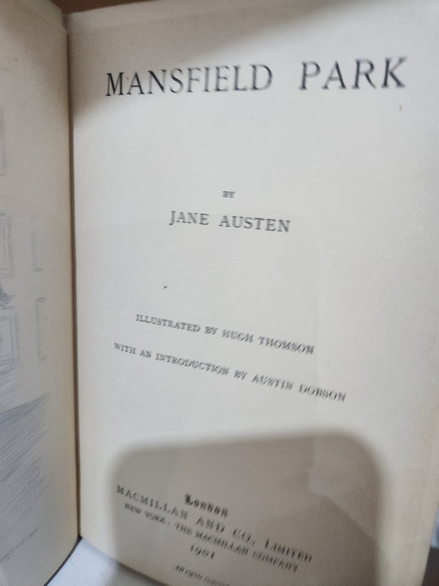 Jane Austen – Sense and Sensibility (1901) & Mansfield Park (1901)