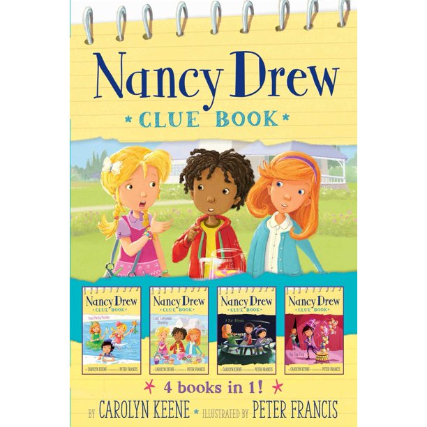 Nancy Drew Clue Book 4 books in 1! Pool Party Puzzler; Last Lemonade Standing; A Star Witness; Big Top Flop