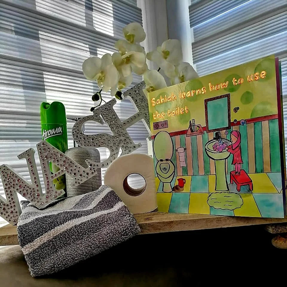 Sahlah Learns To Use The Toilet