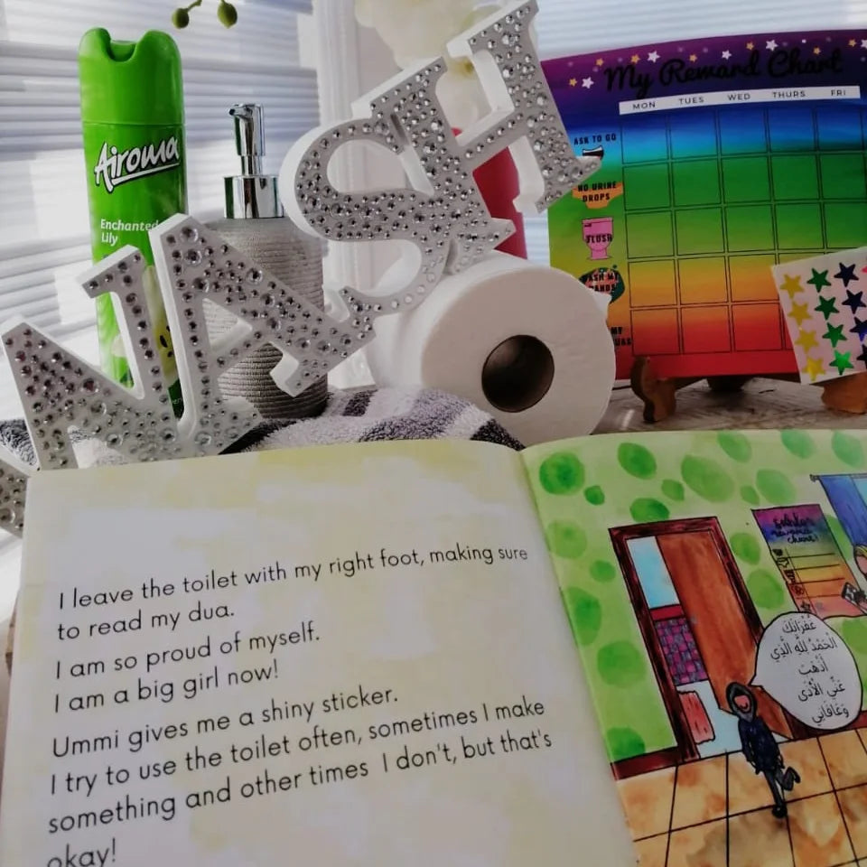 Sahlah Learns To Use The Toilet