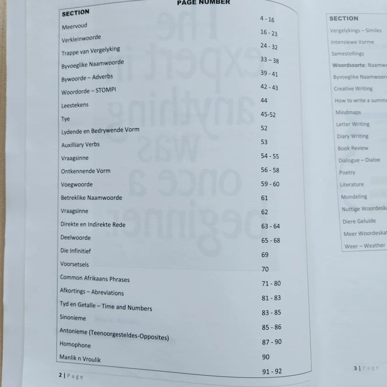 Bly Kalm en Leer Afrikaans