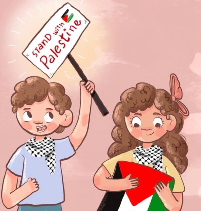 Zain and Mima Stand for Palestine