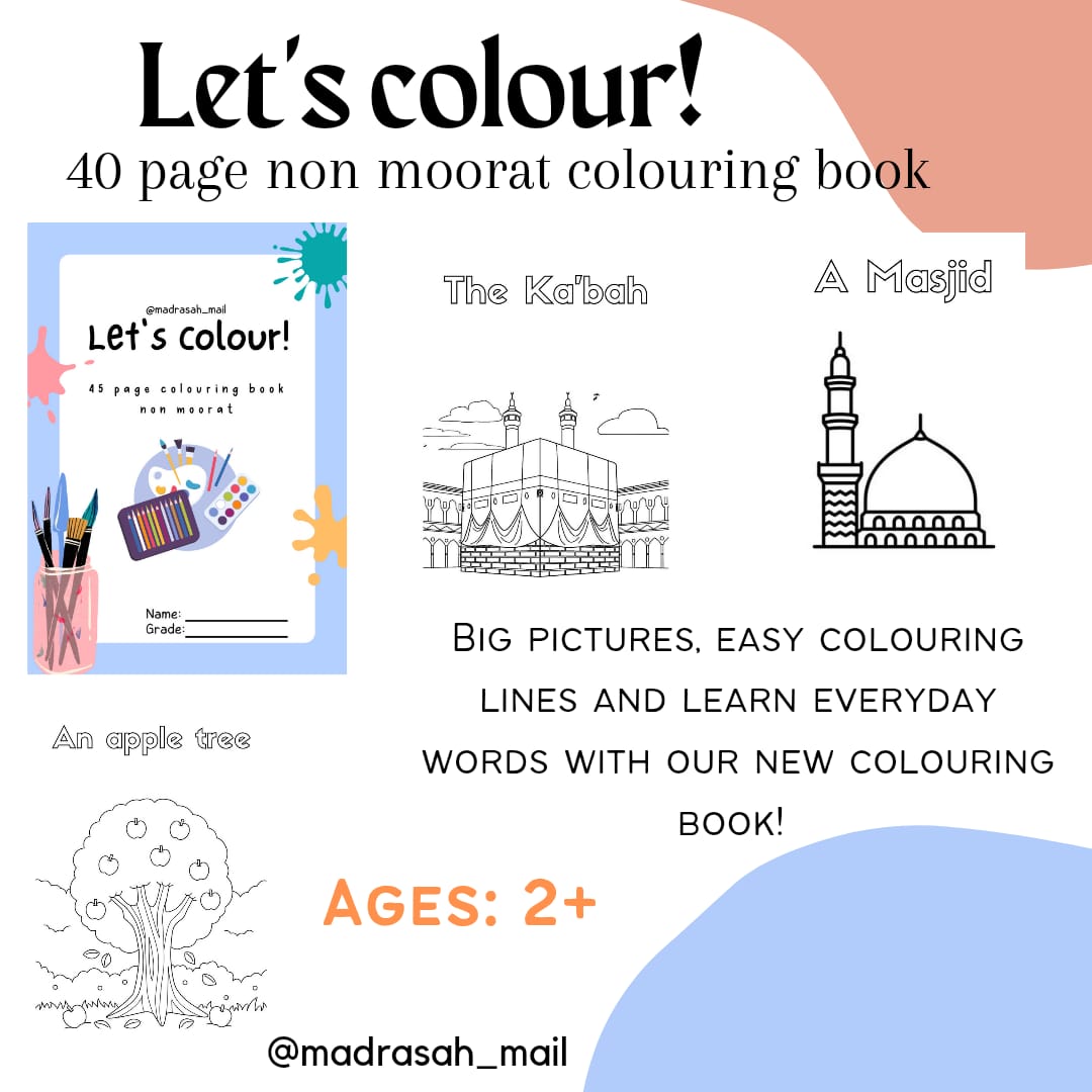 Lets Colour! Non murat colouring book