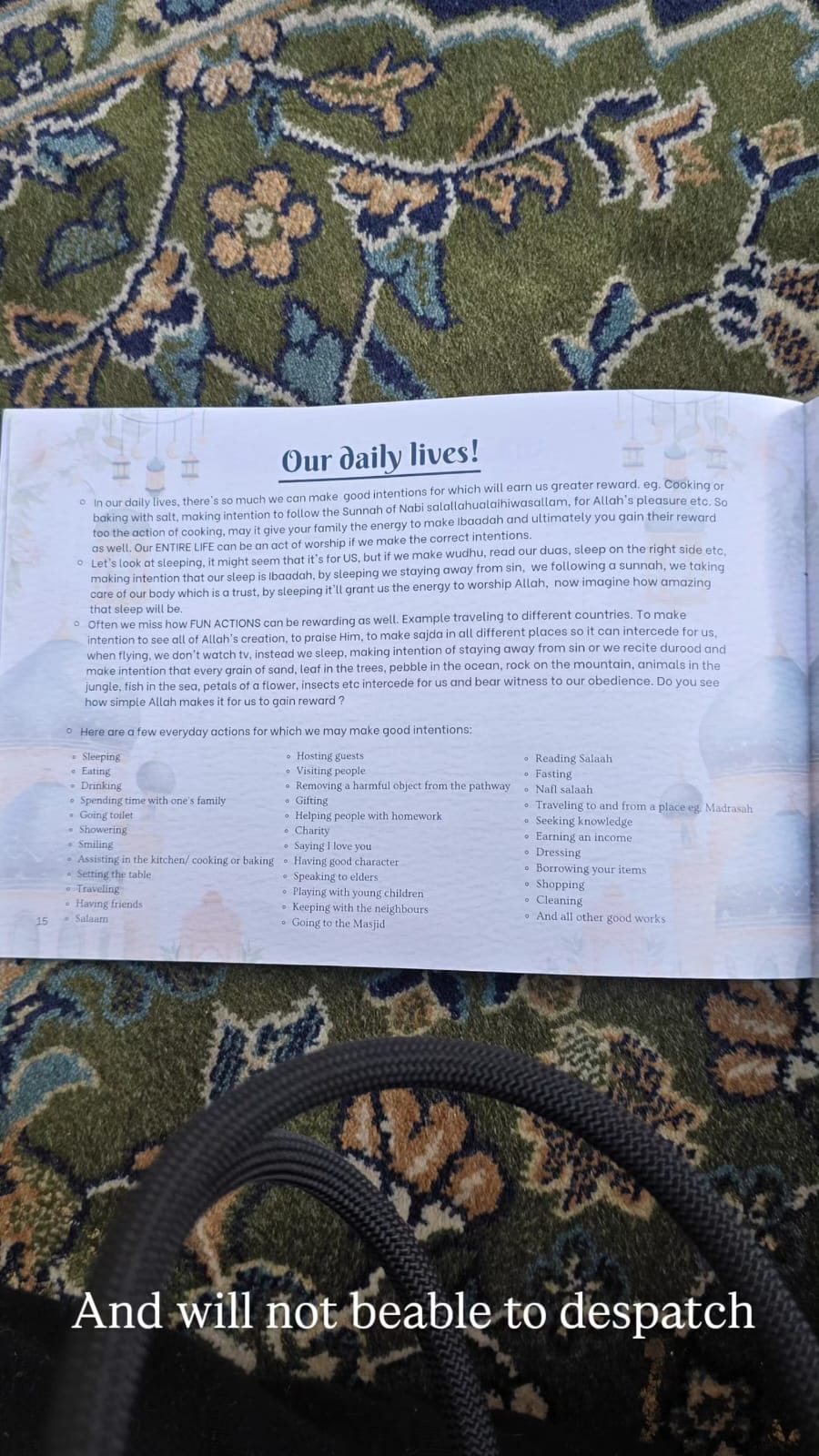 Student Intentions by Madrasah Daarul Arqaam