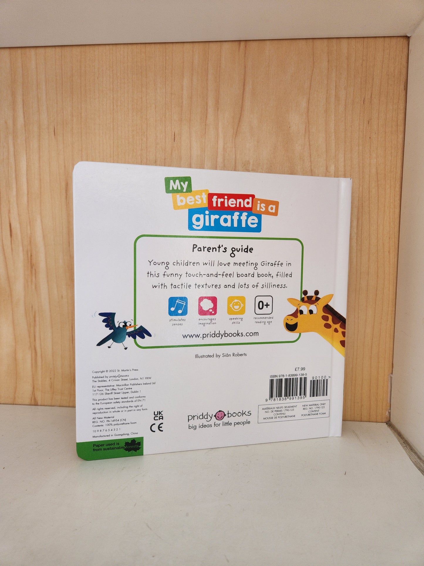 My Best Friend is a Giraffe Touch & Feel Board Book