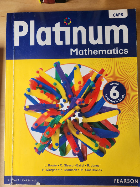 Platinum Mathematics Learners Book Grade 6 [Preloved]